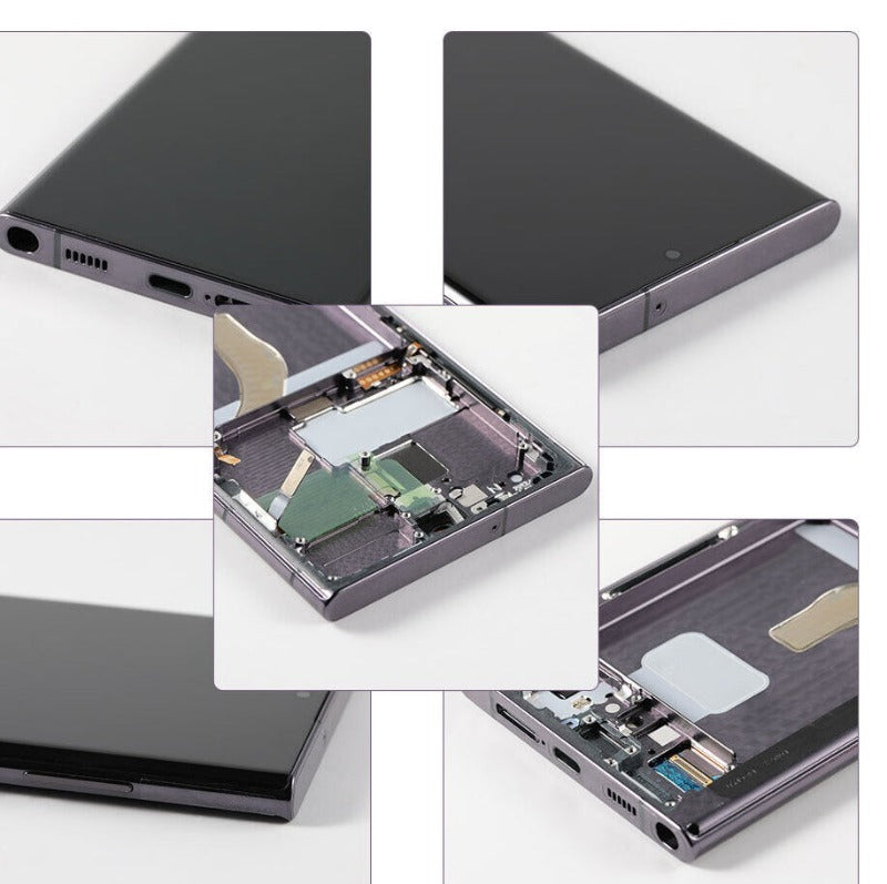 Samsung S22Ultra lcd screen Assembly with frame S908 curved 5G LCD  display touch screen