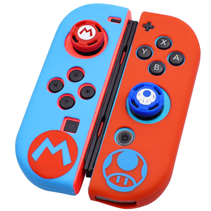Switch joycon silicone cover for Nintendo switch cartoon silicone protective cover button cap set