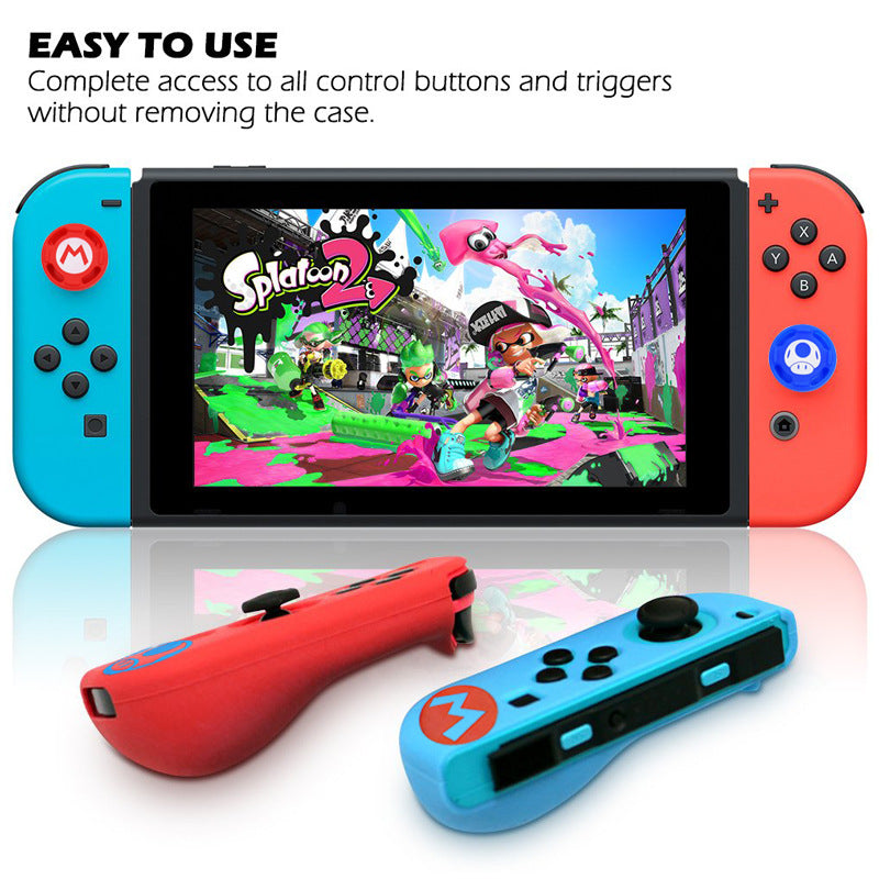Switch joycon silicone cover for Nintendo switch cartoon silicone protective cover button cap set