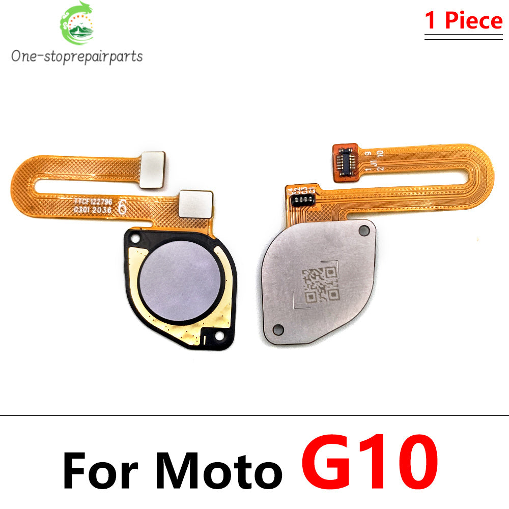 10Pcs/Lot,  Fingerprint Sensor Home Return Key Menu Button Flex Cable For Moto G10 G20 G30 G50 G60 G60s Motorola phone repair parts