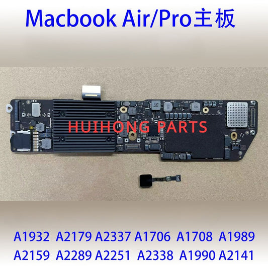 Logic board For apple macbook  A1932 A2179 A2337 A1706 A2159 A2289 A1708 A2338 A1989 logic board motherboard Macbook repair parts
