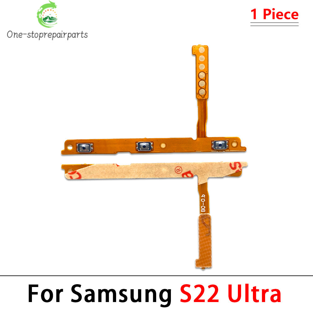 50Pcs, Power on/off Volume Key Button Flex Cable For Samsung S20 S21 S22 S23 Plus Ultra Fe Samsung phone repair parts