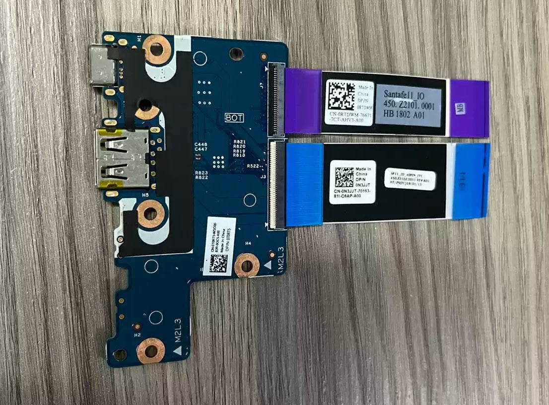 CN-0R0DX9 USB Daughter charging board for Dell Chromebook 11 5190 2-in-1 USB board 0R0DX9 17A70-1 YV5NP IO FFC cable 0RTDWM 0N3JJT
