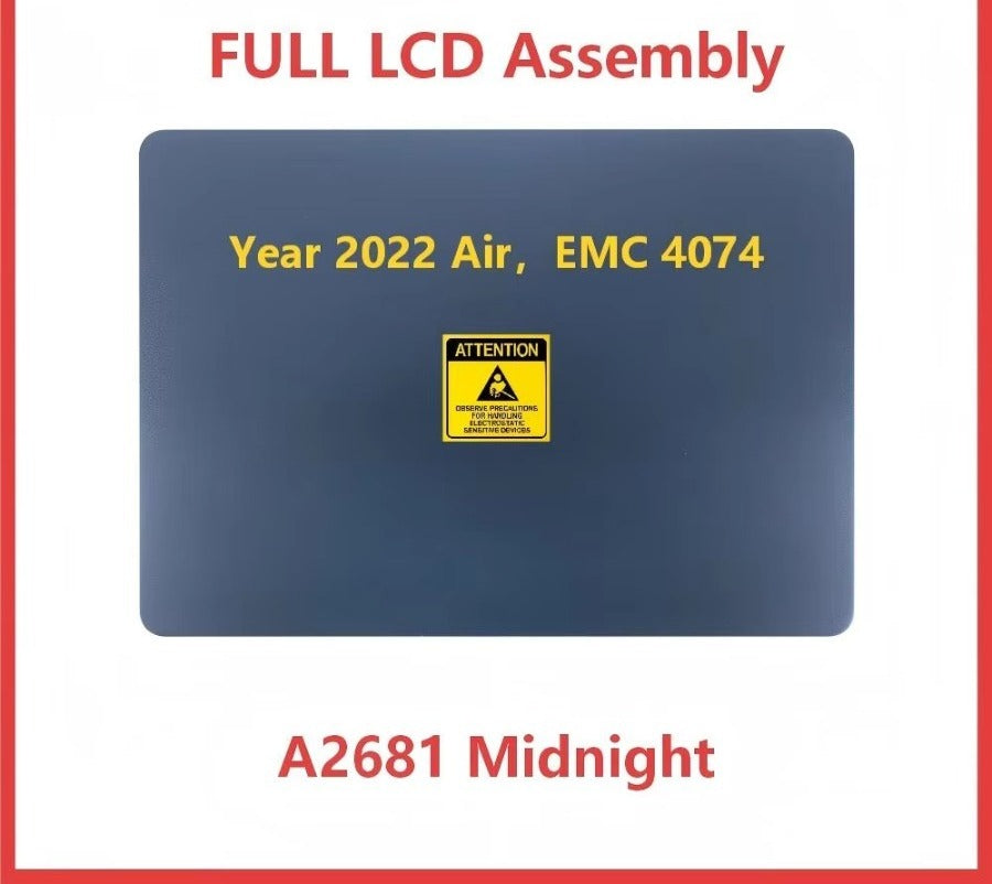 Brand 13.6inch New LCD Screen Assembly Replacement for MacBook Air A2681 A3113 M2 M3 2022-2024 Full LCD Display Assembly Macbook laptop repair parts
