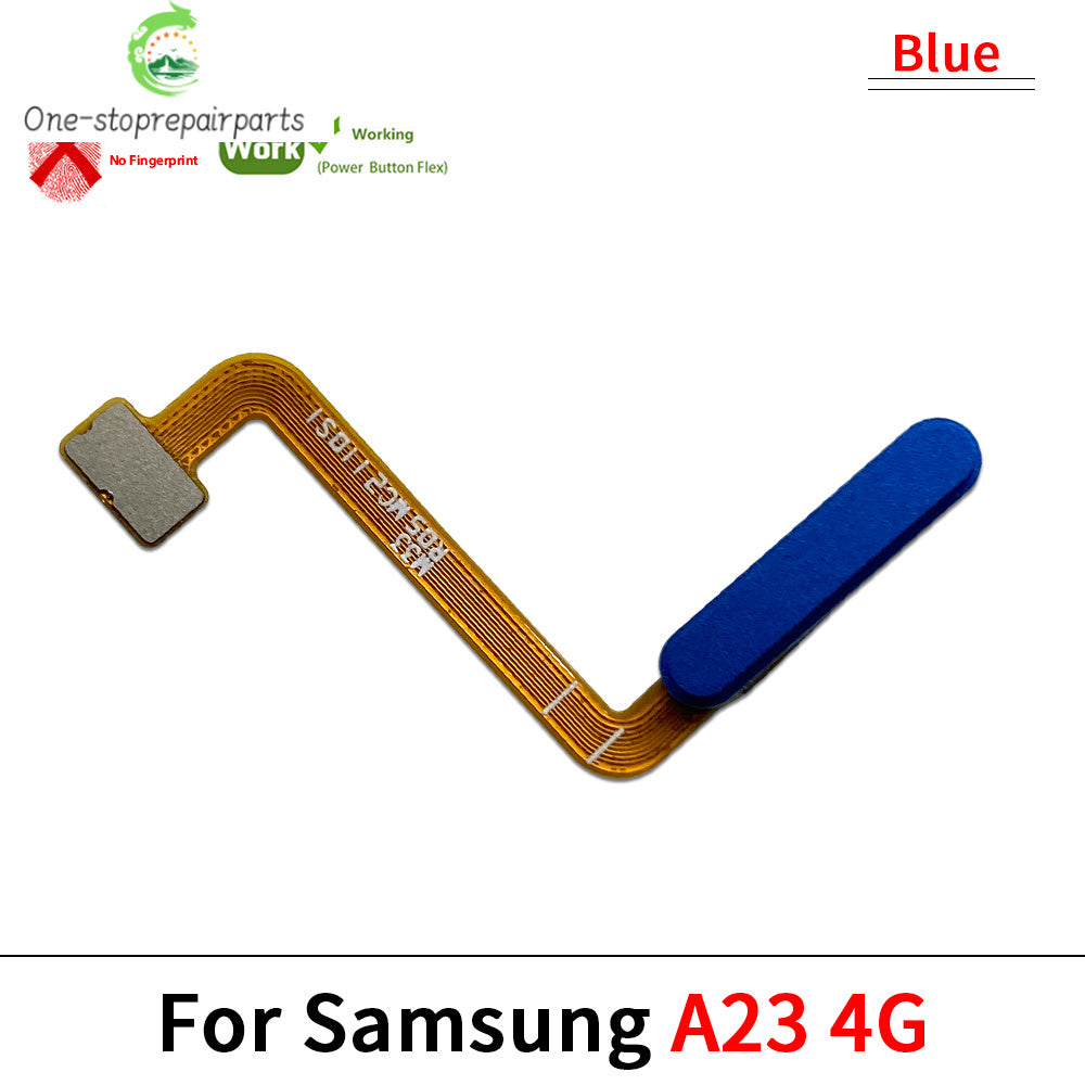 New For Samsung A15 A23 A03s 4G 5G Fingerprint Sensor Home Return Key Menu Button Flex Ribbon Cable Samsung phone repair parts