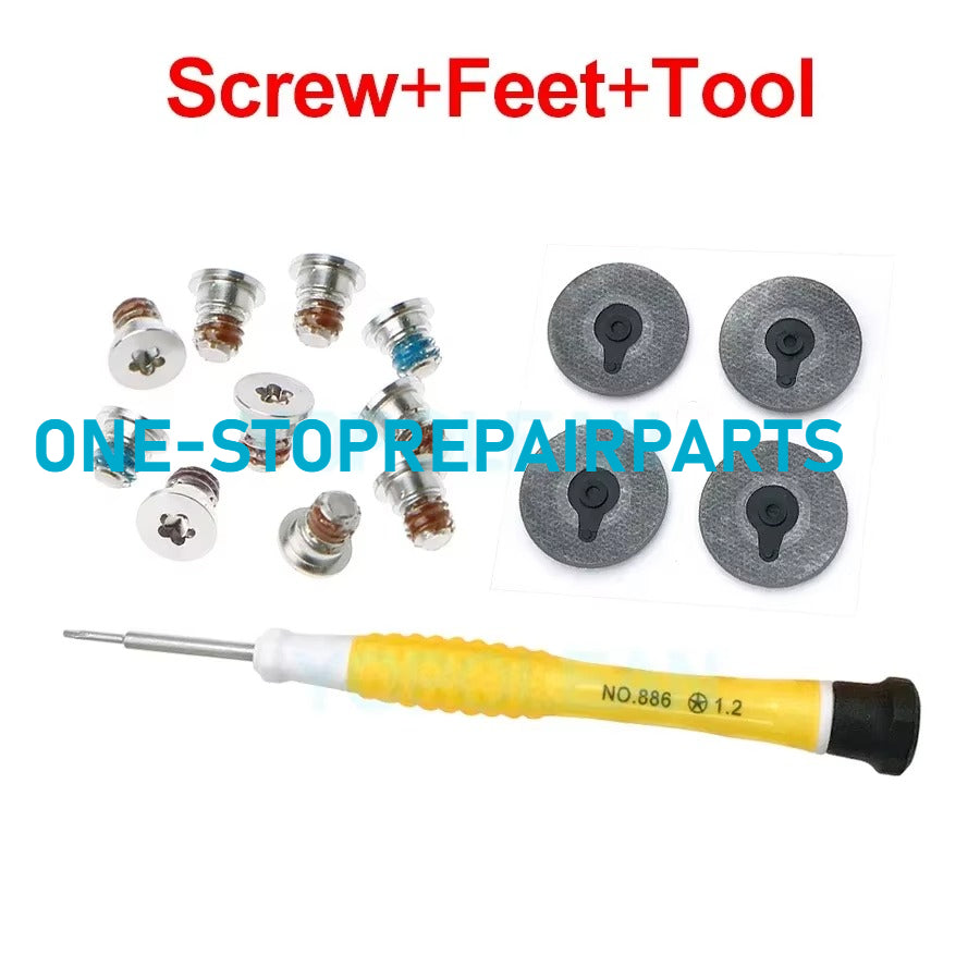New Bottom Screw Screws + Rubber Feet + Srewdriver For Macbook Pro Retina 13" 15" A1398 A1425 A1502 2012 2013 2014 2015 Macbook repair parts