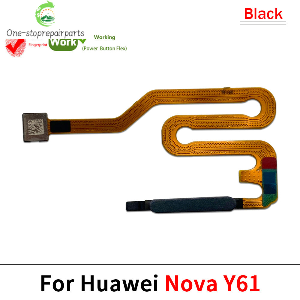 New For Huawei Nova Y60 Y61 Y90 Y91 Fingerprint Sensor Home Return Key Menu Button Flex Ribbon Cable Huawei phone repair parts