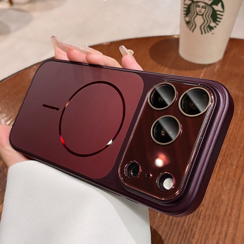 Streamer magnetic suction For iPhone 18promax mobile phone case New iPhone17 new color matte texture Strong magnetic adsorption 16pro with lens film All-inclusive 15 men's and women's cases Phone Accessories