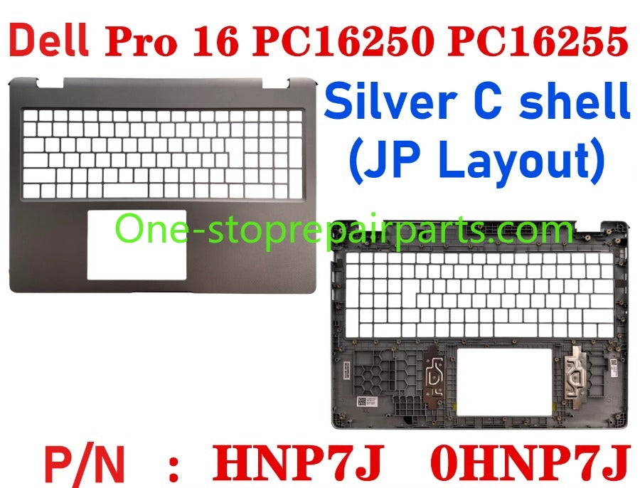Cover case for Dell Pro 16 PC16250 PC16255 0D45TN 04TV1R 0FJ6FY 02XHM1 099TK0 02882N 0HNP7J 02XHM1 0GJX2F 0C8CKC 0964DF 0DR9PF 0HHMCK 0F9V30 0388WT 0H3K5C 0HR42X 01378G Lcd back housing bezel palmrest bottom lower cover hinge Dell laptop repair parts