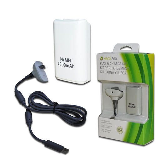 Wireless handle battery pack for XBOX 360 2in1 charging set 360 4800M battery set