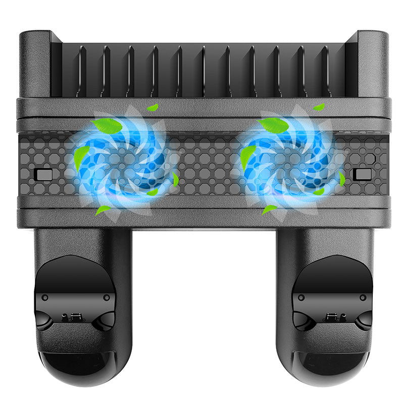 PS4 slim pro host cooling fan bracket game disc rack PS4 handle seat charging double charging storage rack