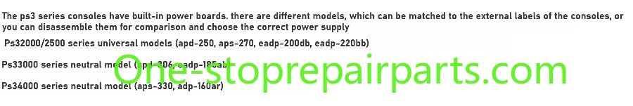 APS-270 APS-250 EADP-185AB APS-306 APS-330 PSU power supply for Sony PlayStation 3 PS3 Slim 3000 CECH-21A/B CECH-25A/B 2000/2100/2500 CECH-20xx CECH-3000 CECH-3001A/B CECH-3003B EADP-220BB PS3 Super Slim 4000 AC Power Adapter Game console repair part
