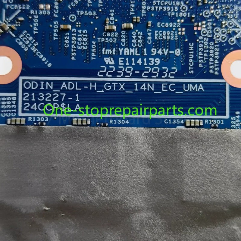 Laptop Motherboard For Dell Inspiron 14 Plus 7420 With CPU I7-12700H Motherboard 213227-1 00FVPP Dell laptop repair parts