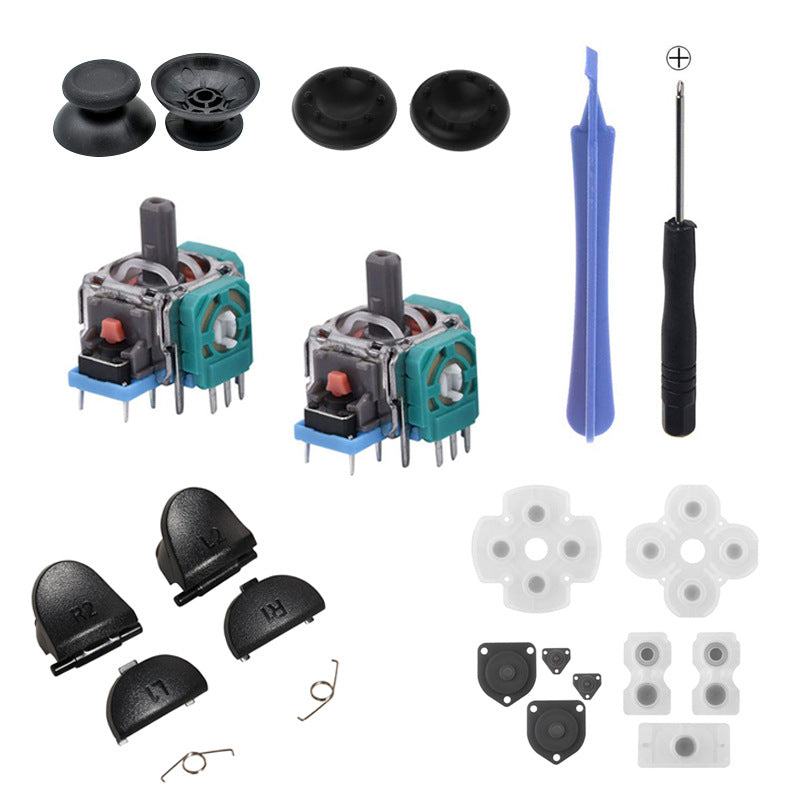 PS4 handle repair accessories PS4 handle 3D rocker mushroom head conductive glue L1R1L2R2 button