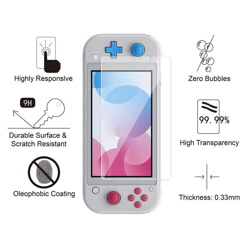 Compatible with Nintendo switch lite tempered film switch mini tempered glass protective film
