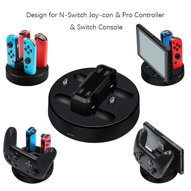 Switch joy con seat charger for Nintendo switch Pro handle host charging base 5in1