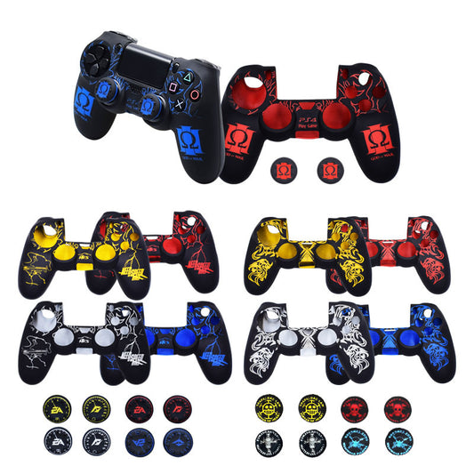 PS4 handle silicone cover PS4 totem handle protective cover, laser light engraving silicone cover, including PS4 silicone cap