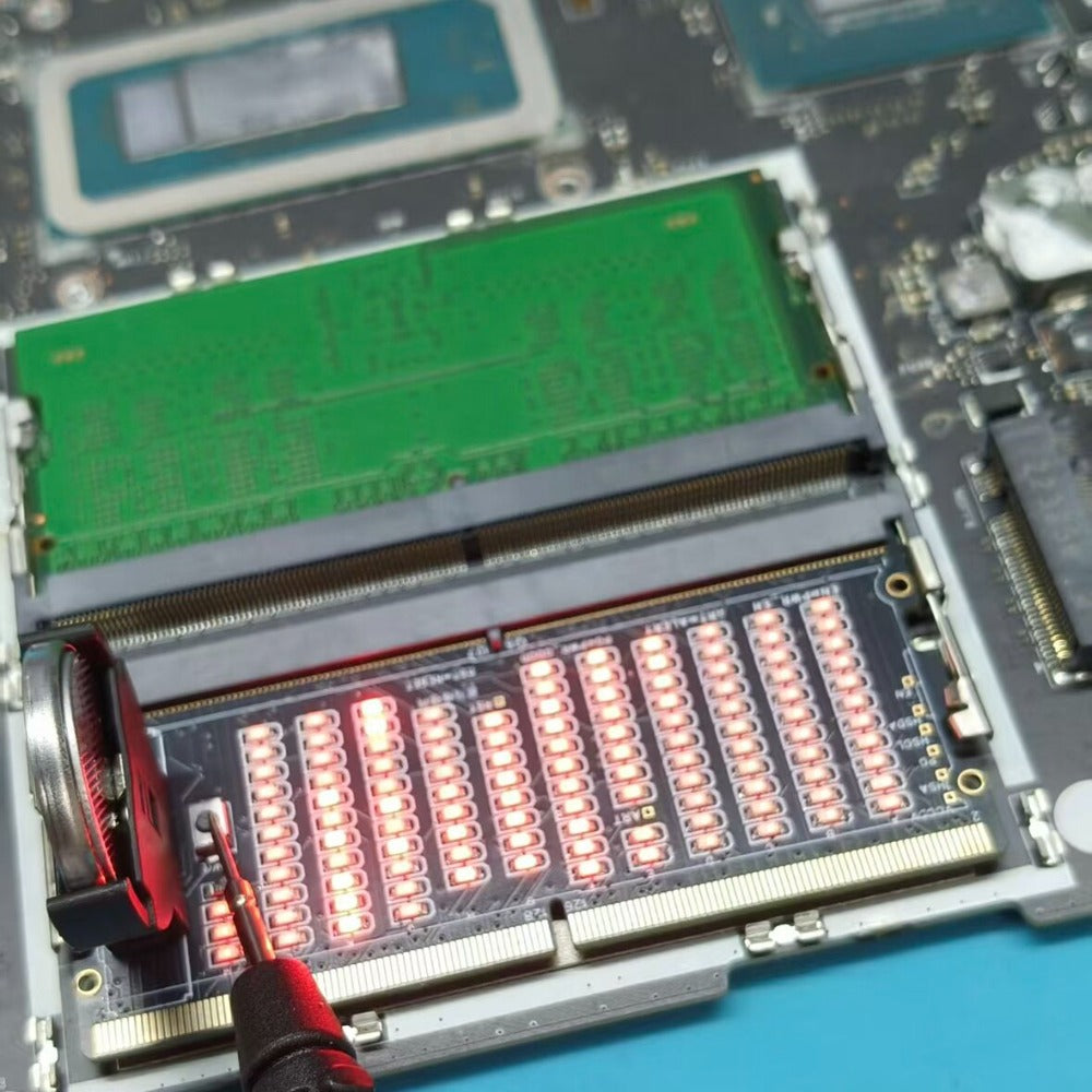 DDR5 memory with light detection card, test, memory slot detection, notebook maintenance test tool laptop repair tools