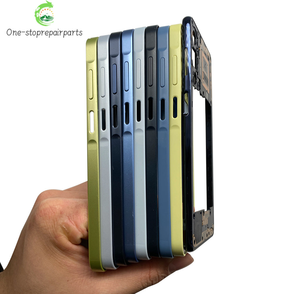New For Samsung A15 4G A155F / A15 5G A156B / A05 / A05s / A25 5G Housing Middle Frame Bezel Middle Plate Cover Samsung phone repair parts