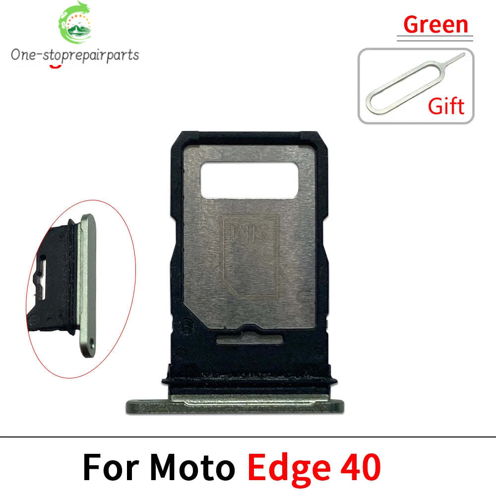 SIM Card Tray Slot Holder Adapter Accessories For Motorola Moto Edge 20 30 40 50 Pro Neo Fusion Lite Ultra Motorola phone repair parts