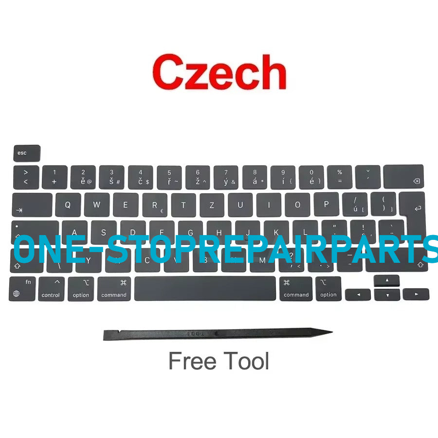 New Laptop A2338 Keycap Keys key Cap Keyboard Russian RU US UK French Spain Germany Italy For Macbook Pro Retina 13" M1 M2 Macbook repair parts