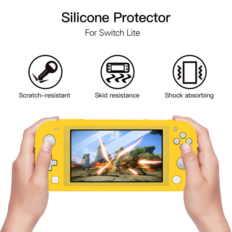 Suitable for Nintendo switch lite host silicone cover switch lite host protective cover spray feel oil
