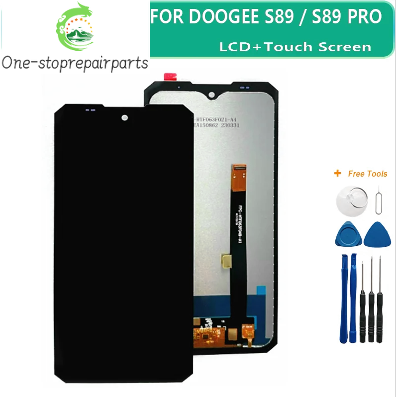 100% Work For DOOGEE S89 / S89 PRO LCD Display + Touch Screen Digitizer Replacement For S 89 Pro LCD Repair Parts + Glue Doogee phone repair parts