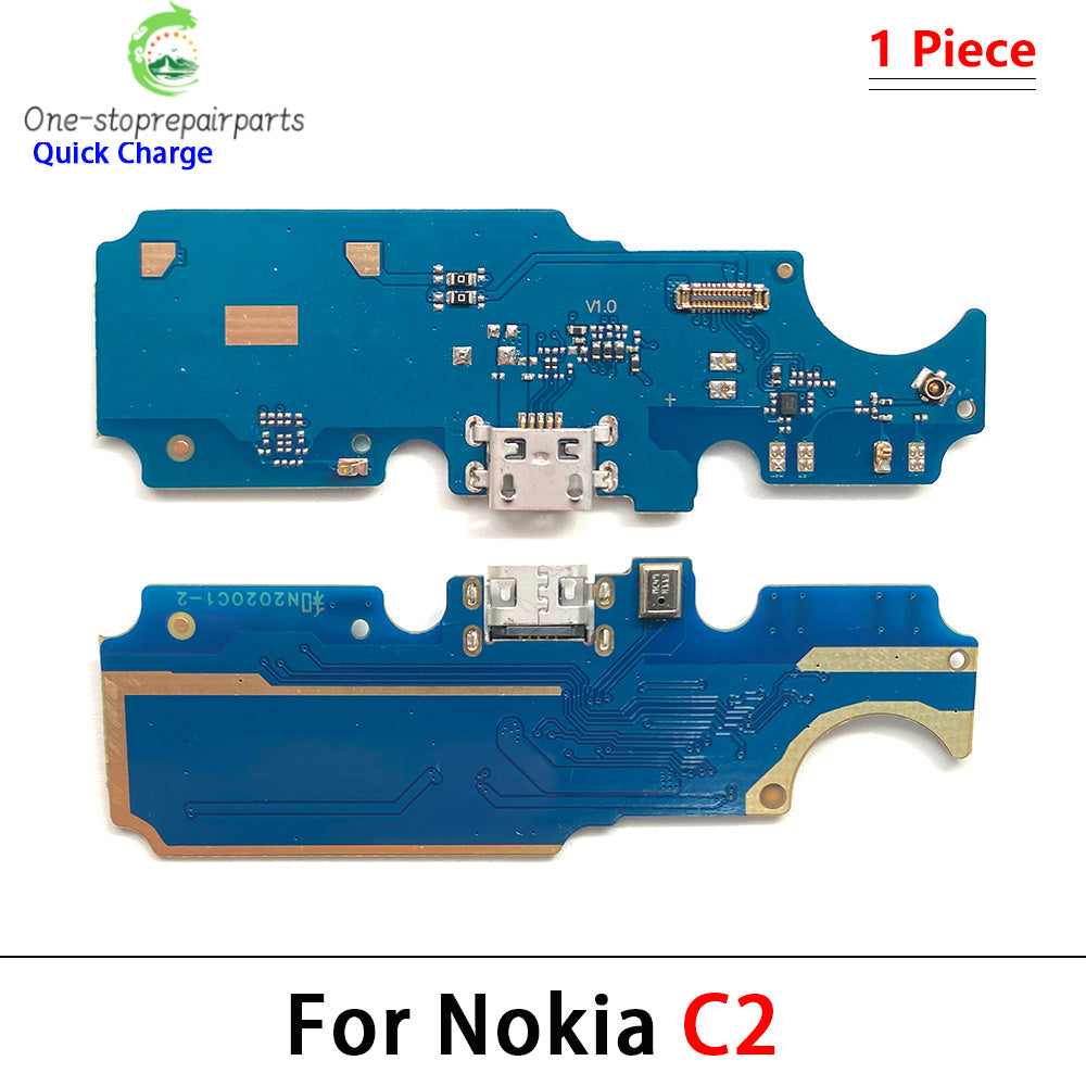 New For Nokia C1 C2 C12 C10 C20 C30 C21 Plus G10 G20 G50 G21 G11 USB Charging Board Port Dock Charger Connector Board Flex Cable Nokia phone repair parts