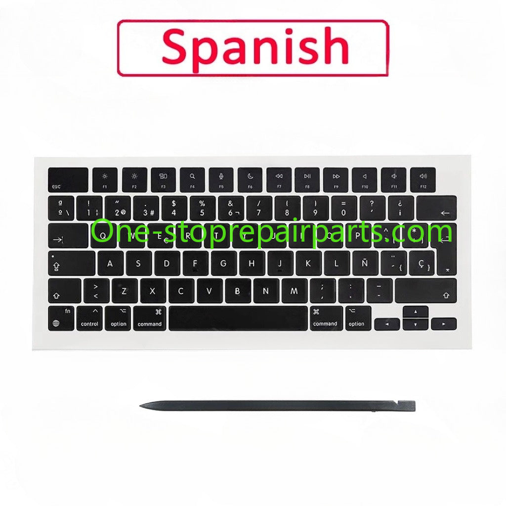 Laptop A2442 A2485 A2779 A2780 A2918 A2992 A2991 Keycaps Keys Key Cap Set for Macbook Pro M1 M2 M3 14" 16" Keyboard Repair Kit Macbook repair parts