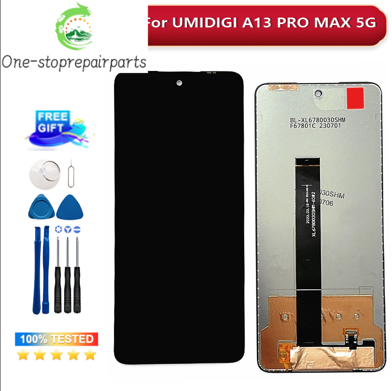 100% Tested Original For UMIDIGI A13 PRO MAX 5G LCD Display Touch Screen Digitizer Assembly LCD Touch For  A13PROMAX 5G LCD Other brand Phone repair parts