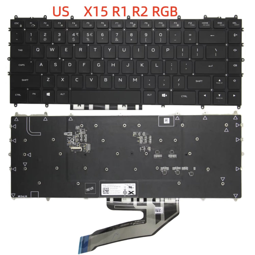 100%New US For Dell Alienware X14 R1 R2 P150G X15 R1 R2 Laptop Keyboard  Dell Laptop repair parts