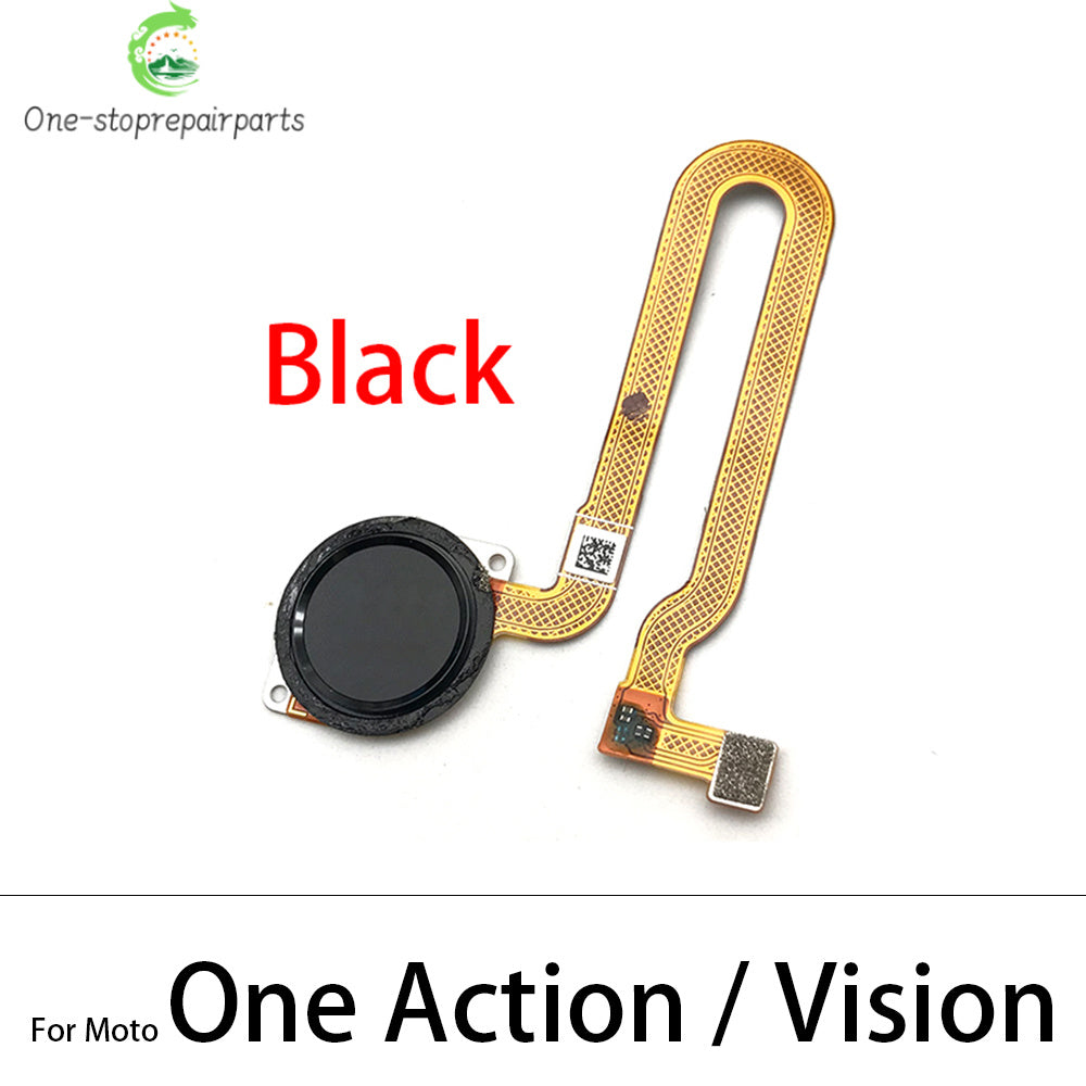 10Pcs, New For Motorola Moto One Vision Action Hyper Macro Fusion Plus Home Button FingerPrint Touch ID Sensor Flex Cable Motorola phone repair parts