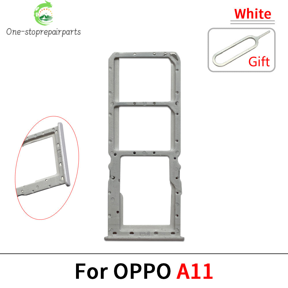 New For OPPO A11 A12 A15 A16 A16s Micro Nano SIM Card Holder Tray Slot Holder Adapter Socket OPPO phone repair parts