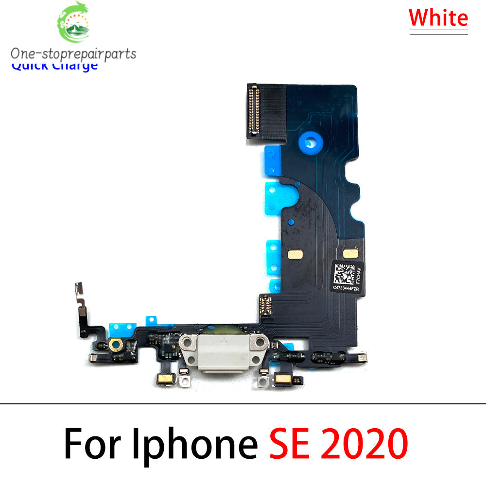 New For iPhone SE 2020 USB Charging Port Mic Microphone Dock Connector Board Flex Cable Repair Parts iPhone phone repair parts