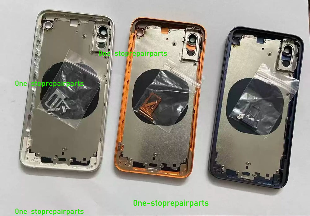 DIY Convertor Housing Back Cover Assembly Compatible For iPhone X XR XS MAX 11 11PRO 12 12PRO 13 Pro 14Pro 15Pro 15 Pro Max To 17 18 17Pro 18Pro Max Backshell Replacement Refitted Chassis Pre-Installed Modified Middle Frame iPhone phone repair parts