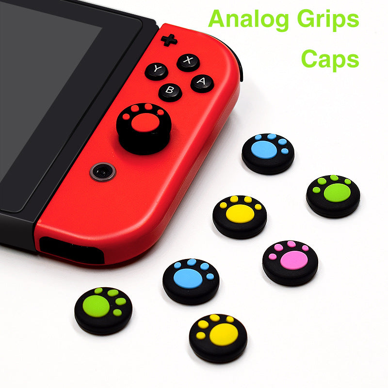 Suitable for Nintendo switch handle button cap Switch joycon rocker button cap Cat lying silicone cap