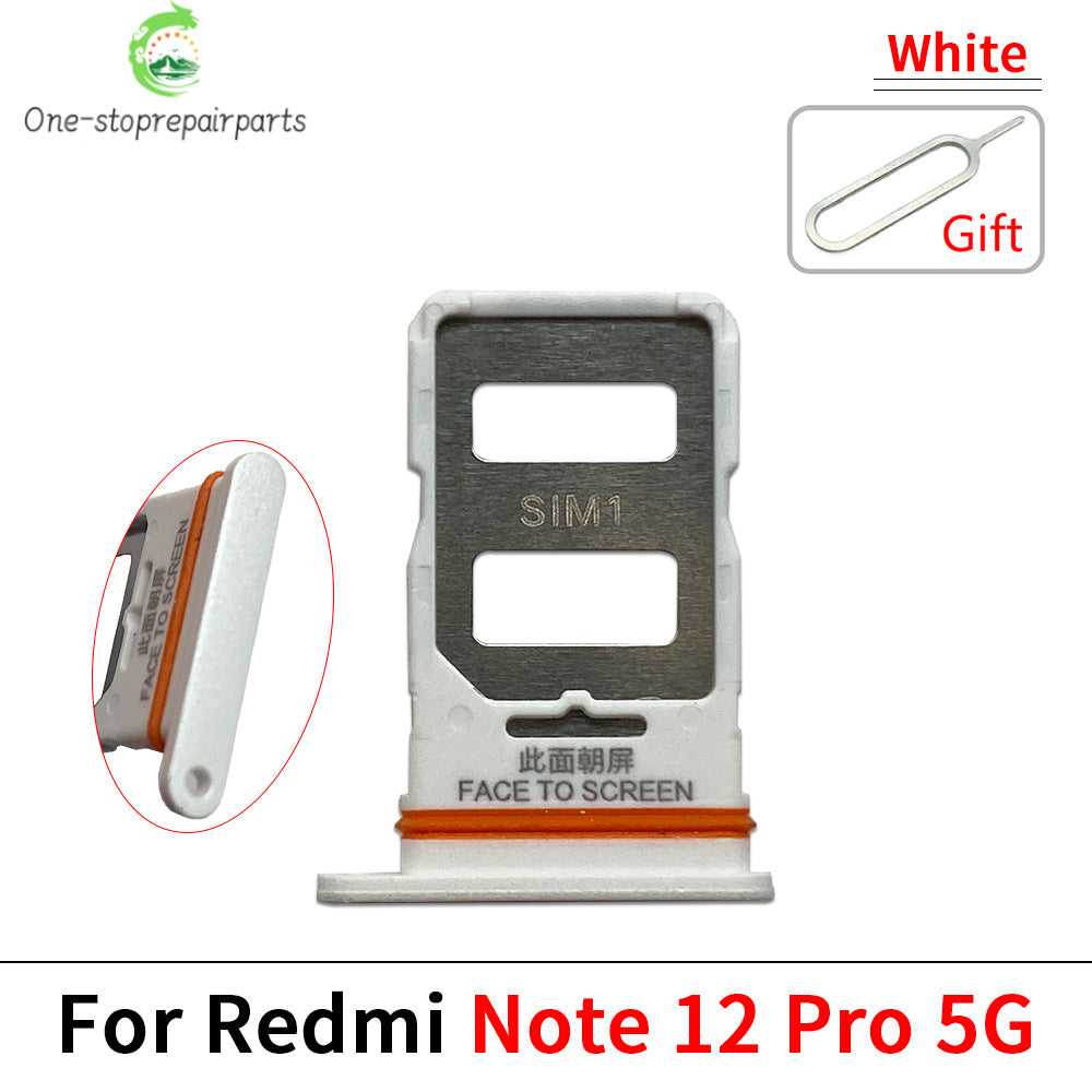 10Pcs, Micro Nano SIM Card Holder Tray Slot Holder Adapter Socket For Xiaomi Redmi Note 12 12s Pro Plus 4G 5G  Xiaomi  Xiao mi phone repair parts