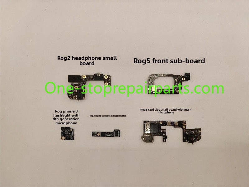 ASUS rog2 rog3 rog5 rog6 rog5/5s pro earphone Headphone card slot speaker light  front sub-board Qualcomm Dimensity card slot small board repair parts
