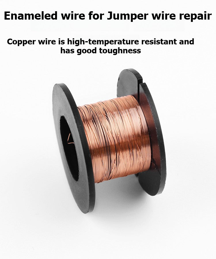 Circuit board motherboard Jumper wire non-abrasive paint-free wiring insulated wire enameled copper wire repair wiring welding connection copper wire 0.1mm Repair Tools