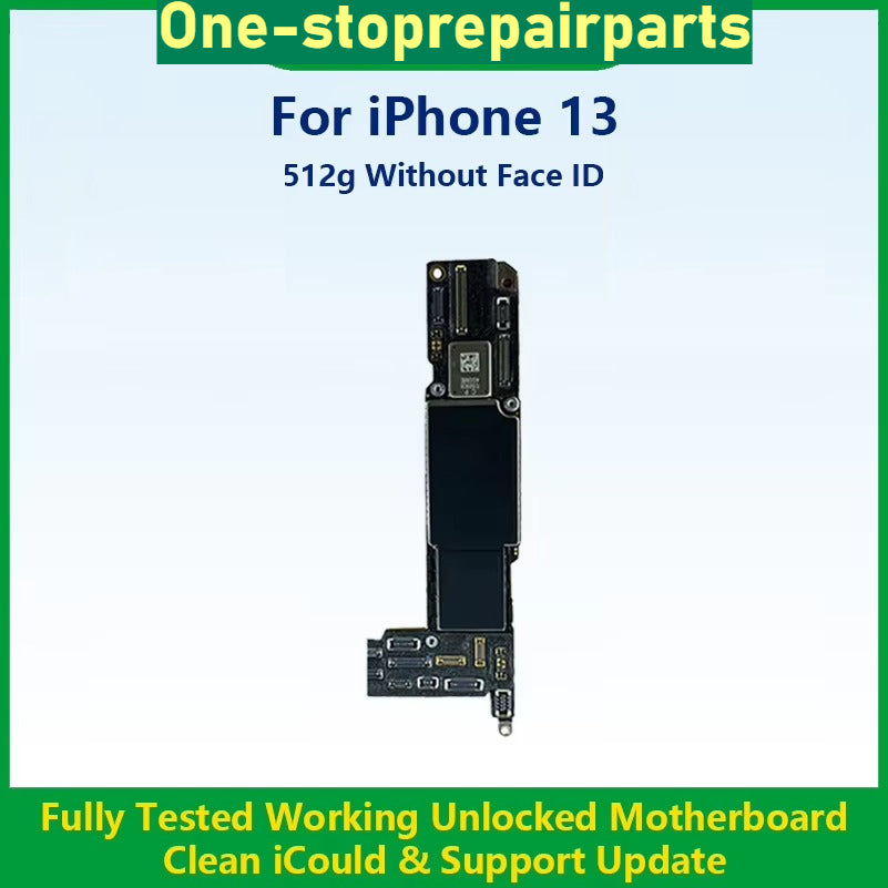 Fully Tested Working Well Motherboard For iPhone 13 Pro Max With/Without Face ID Cleaned iCloud And Support Update Logic Board iPhone phone repair parts