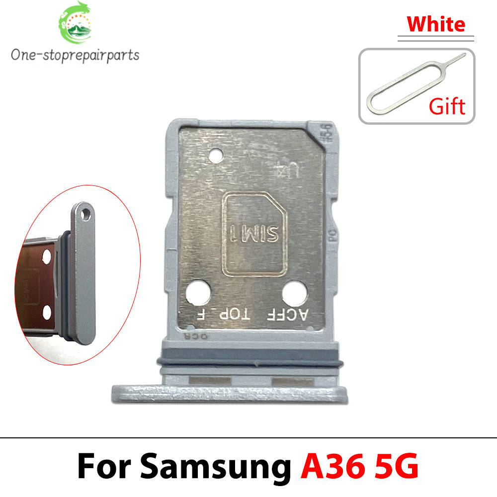 New For Samsung A36 A26 A56 4G 5G Dual SIM Card Tray Slot Holder Adapter Accessories Samsung phone repair parts