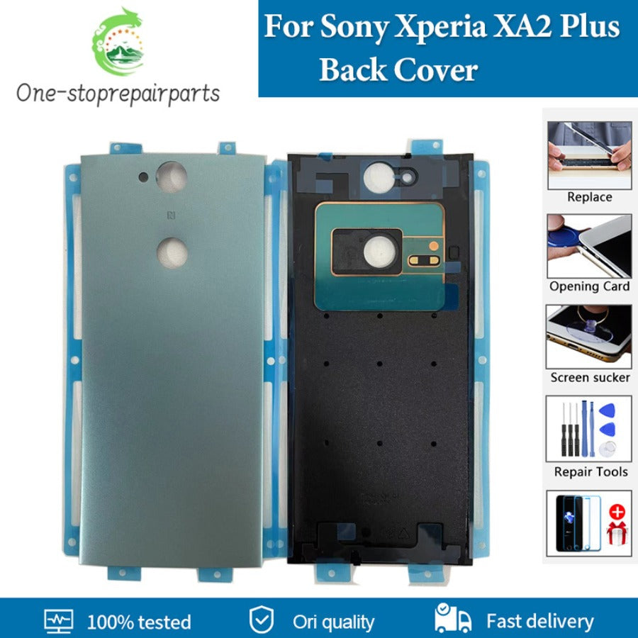 Original Back Battery Cover For Sony Xperia XA2 Plus Rear Housing Door Battery Cover For sony xa2 Plus Back cover Replacement Sony phone repair parts
