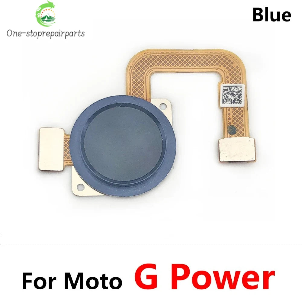 10Pcs, New For Motorola Moto G 5G Plus G Power 2021 Home Button FingerPrint Touch ID Sensor Flex Cable Replacement Parts Motorola phone repair parts