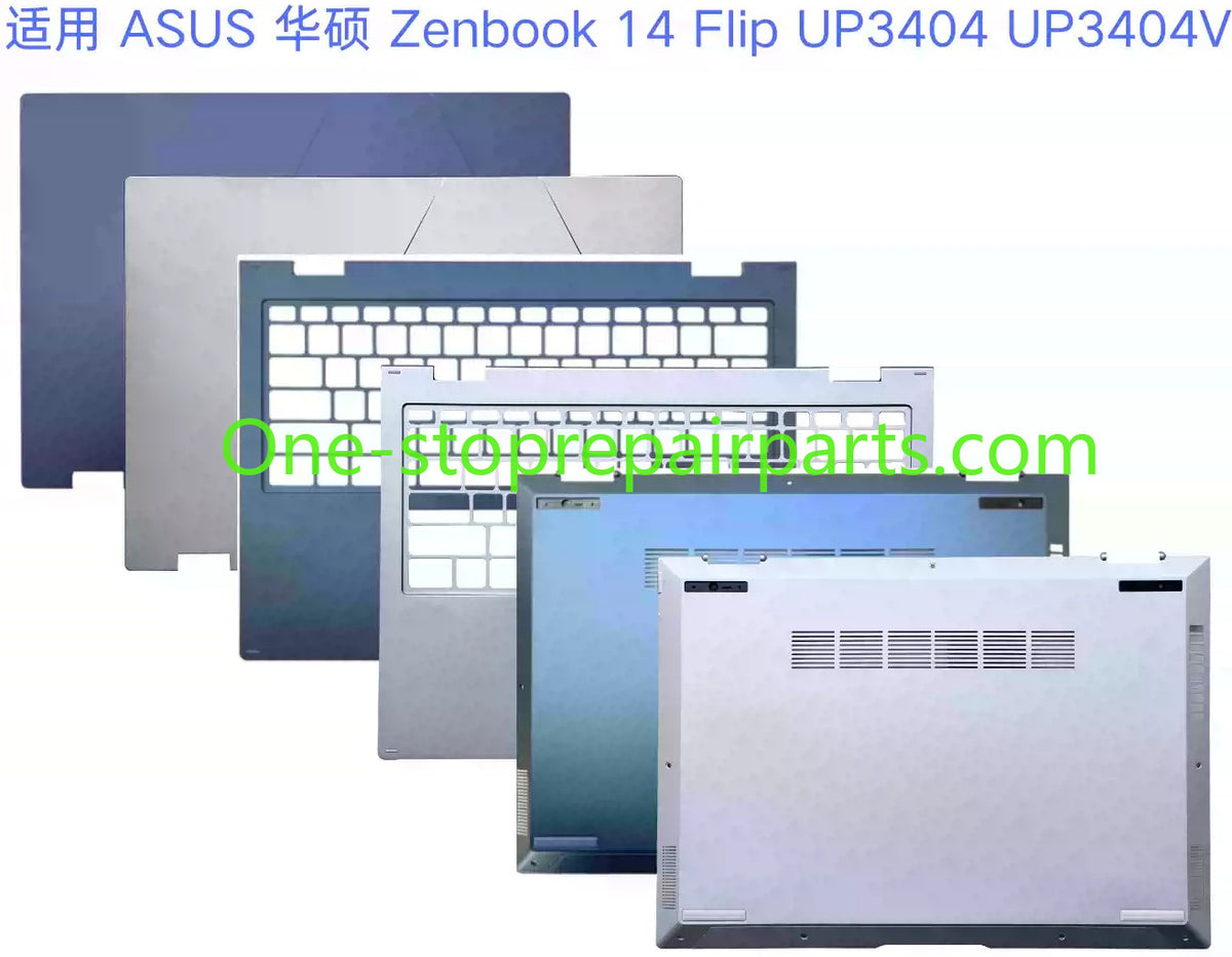 Cover case for ASUS Zenbook 14 Flip OLED UP3404 UP3404V Lcd back housing bezel frame topcase upper palmrest bottom hinge cover ASUS laptop repair parts