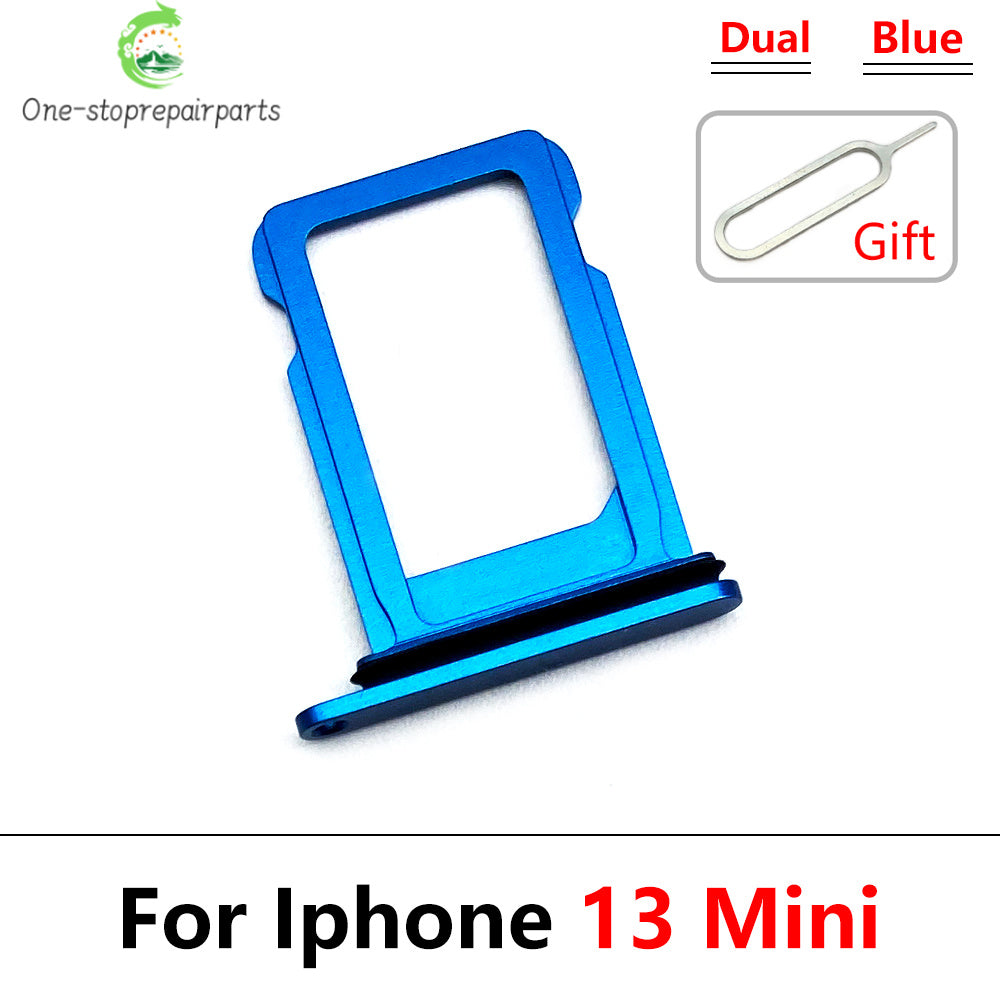 10Pcs New For iPhone 13 Pro 13Pro Max Mini Dual SIM Card Tray Slot Holder Adapter Accessories iPhone phone repair parts