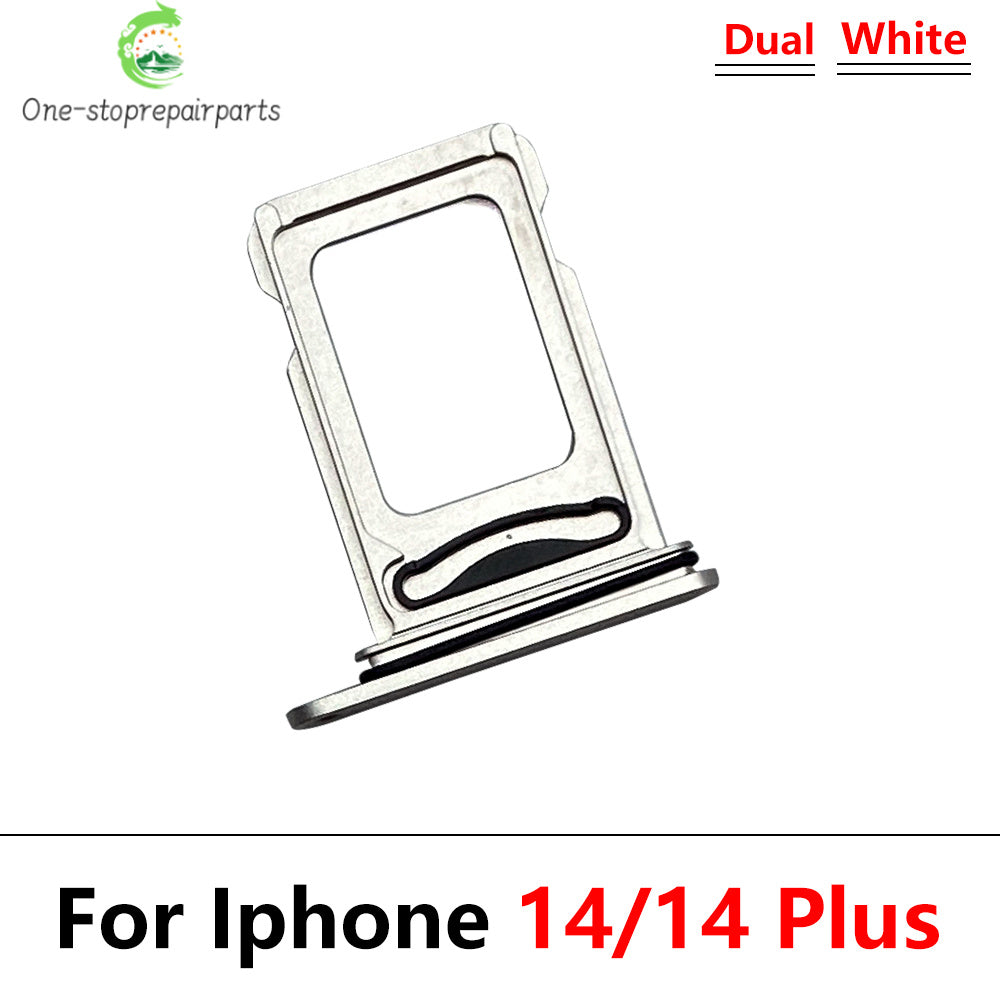 10Pcs/Lot, New Dual Sim Card slot tray Holder For iPhone 14 Pro 14Pro Max 14 Plus Repair Parts iPhone phone repair parts