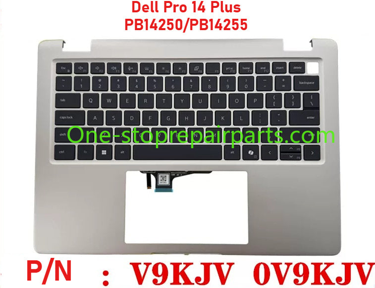 Cover case for Dell Pro 14 Plus PB14250 PB14255 lcd bck housing bezel palmrest topcase keyboard bottom cover 0FC6WM 0V9KJV 0KP5GX 0H2R8R 038HRX