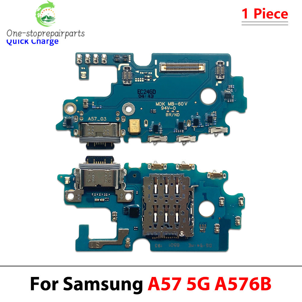 10Pcs, USB Charger Dock Connector Charging Port Microphone Flex Cable  For Samsung A06 A16 A26 A56 A07 A17 A37 A57 4G 5G Samsung phone repair parts