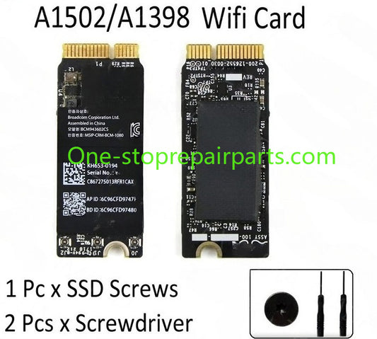 2015 Year BCM943602CS Wifi Card for Macbook Pro Retina A1398 A1425 A1502 802.11AC Bluetooth 4.1 Airport Card 653-0194  Macbook repair parts