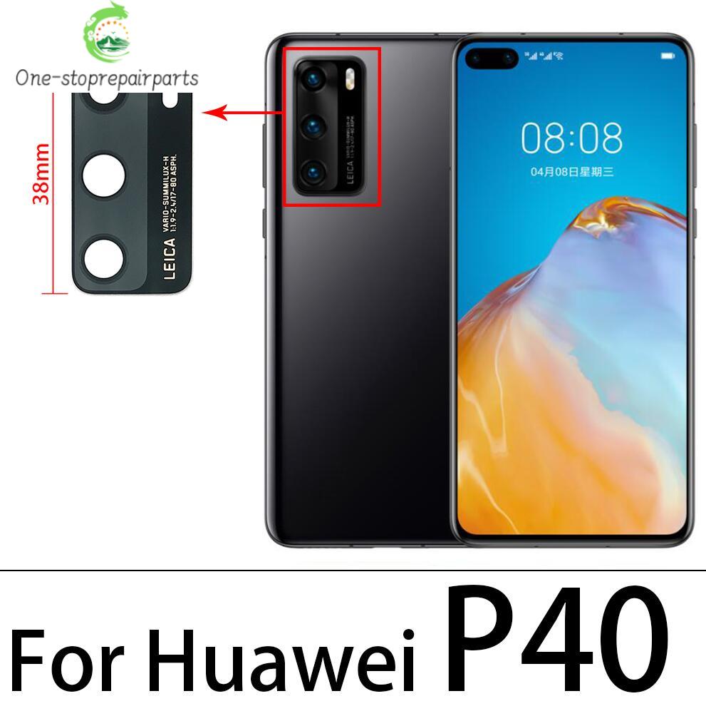 10Pcs/lot,  Back Rear Camera Glass Lens Cover With Adhesive For Huawei P20 P30 P40 P50 Pro Lite E 5G Huawei phone repair parts